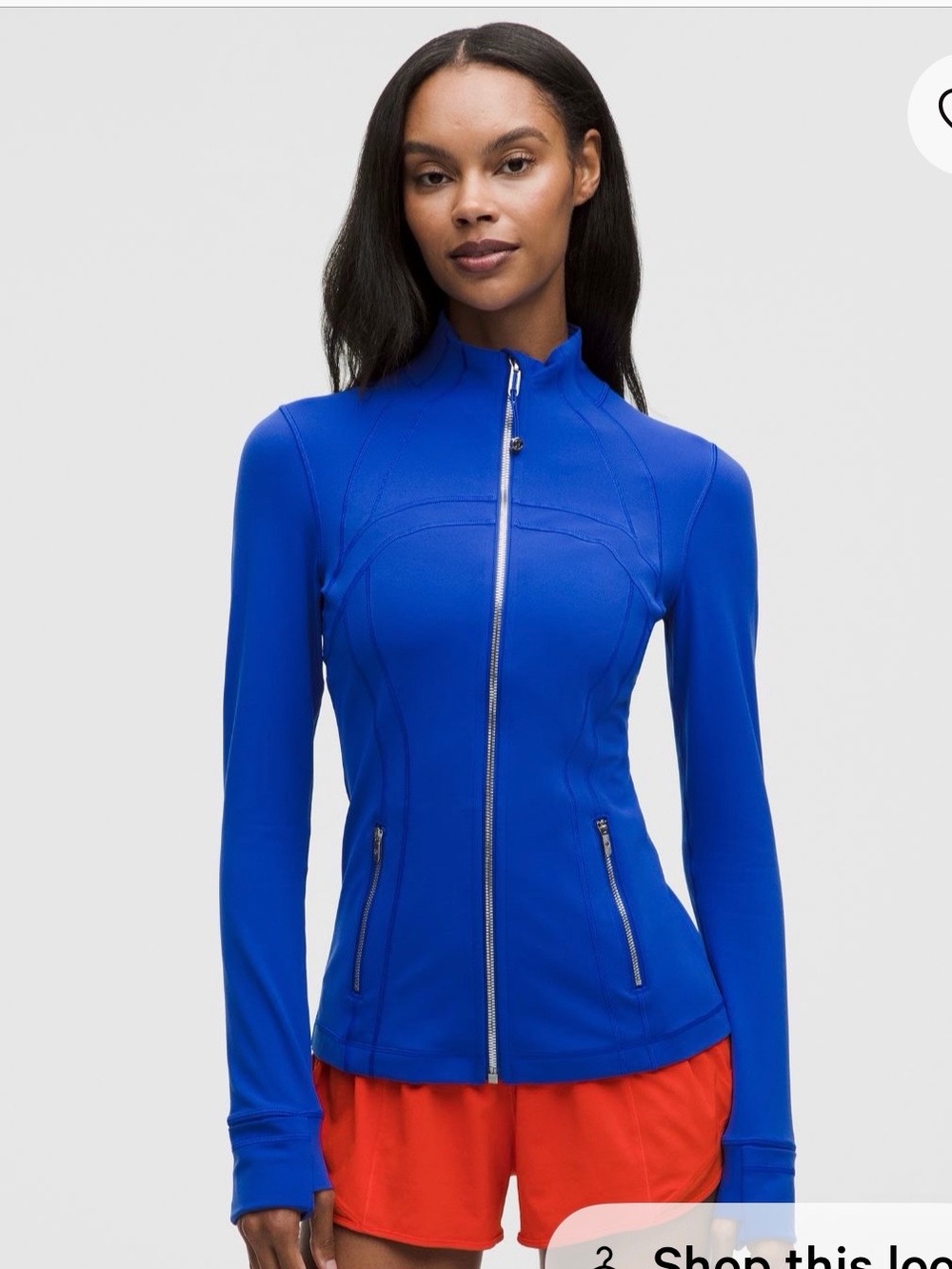 NWT Lululemon define jacket beach ball blue. Size: 8.